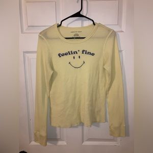 feeling fine smiley shirt